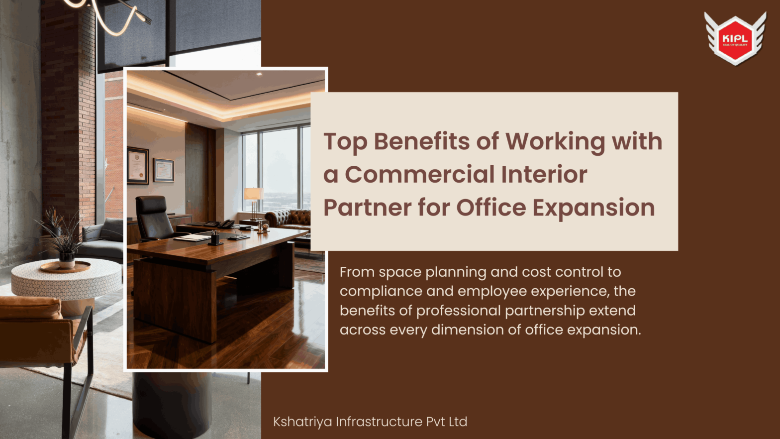 Top Benefits of Working with a Commercial Interior Partner for Office Expansion in Mumbai