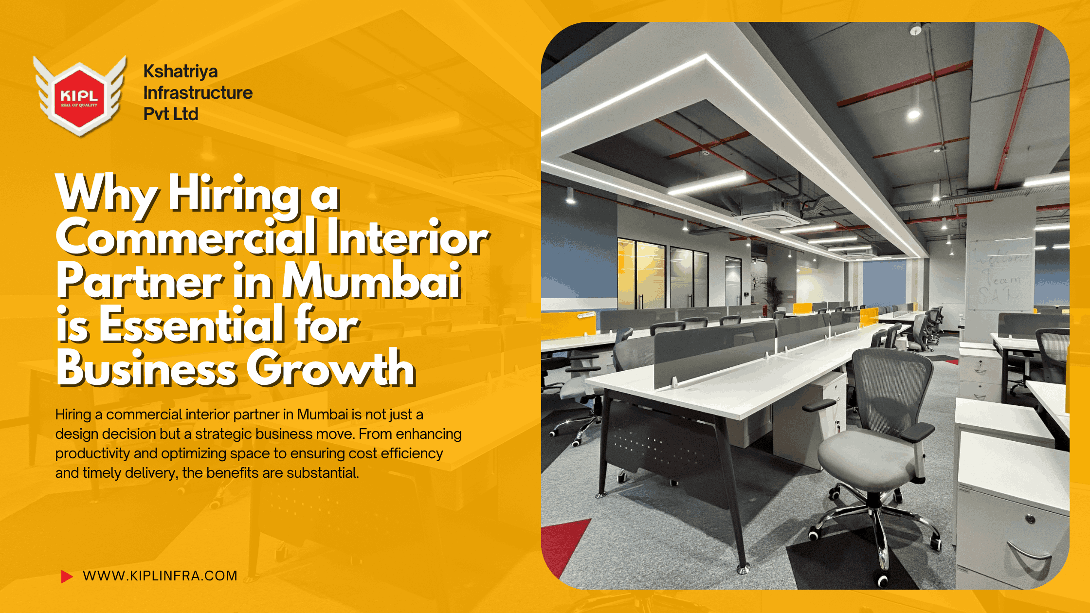 Why Hiring a Commercial Interior Partner in Mumbai is Essential for Business Growth
