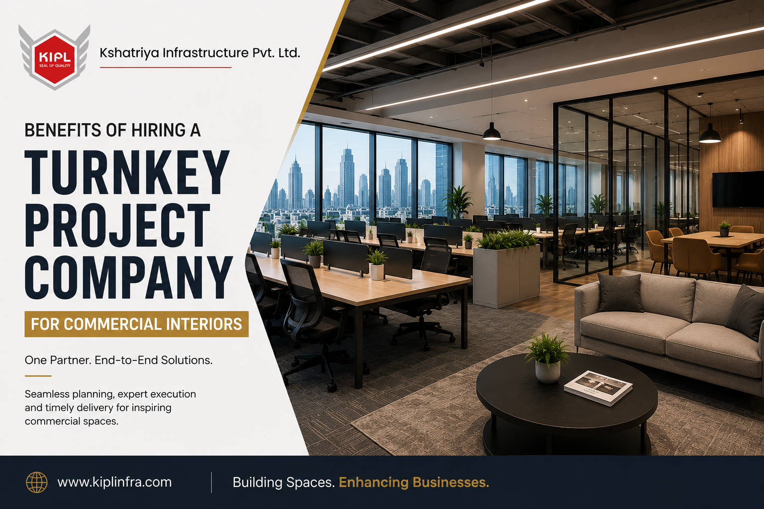 Benefits of Hiring a Turnkey Project Company for Commercial Interiors